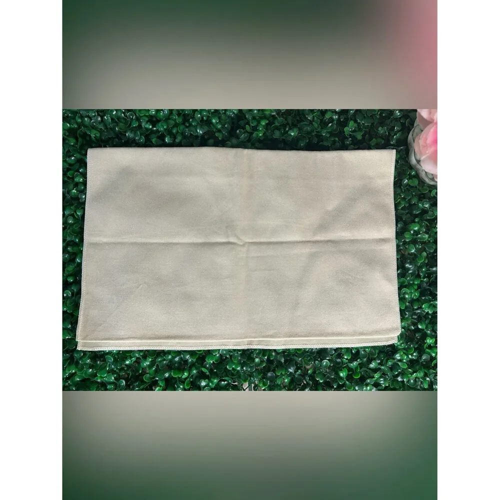 Louis Vuitton Beige Cotton Dust Bag Sleeve 15.5” x 15.5” Authentic Storage Cover